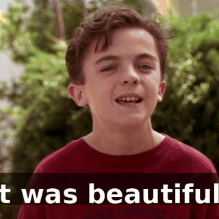 It was beautiful.