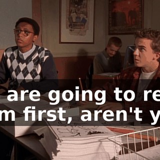You are going to read them first, aren't you?