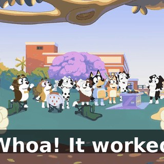 -Whoa! It worked!
