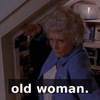 old woman.