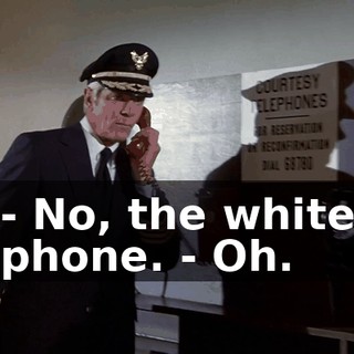 - No, the white phone. - Oh.