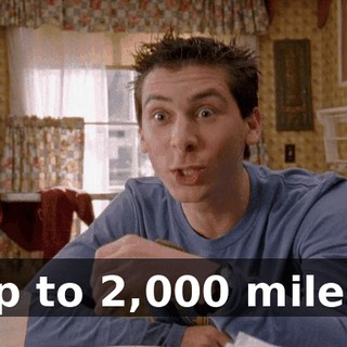 up to 2,000 miles.
