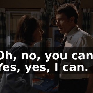 - Oh, no, you can't. - Yes, yes, I can.