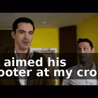 ♪ He aimed his shooter at my crown ♪