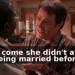 how come she didn't admit to being married before?