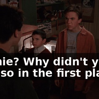 Richie? Why didn't you say so in the first place?