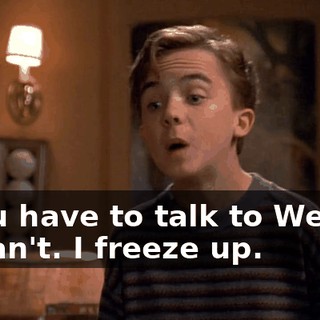 - You have to talk to Wendy. - I can't. I freeze up.