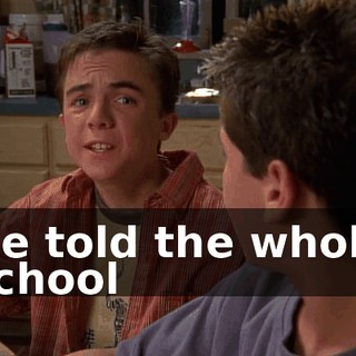He told the whole school