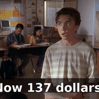 Now 137 dollars.