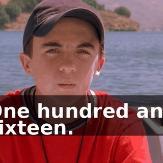 One hundred and sixteen.