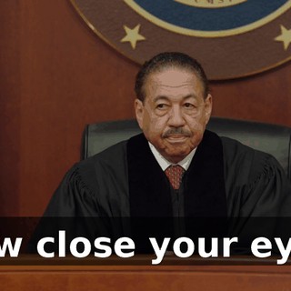 Now close your eyes.