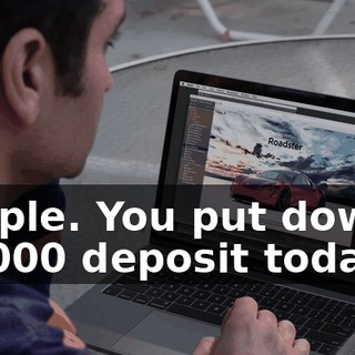 Simple. You put down a $50,000 deposit today.
