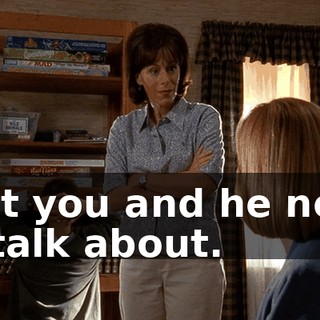 that you and he need to talk about.