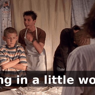 living in a little world.