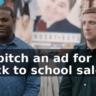 to pitch an ad for our back to school sale,