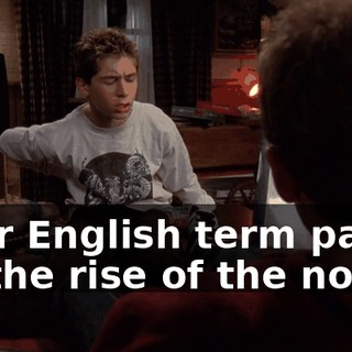 Your English term paper on the rise of the novel.