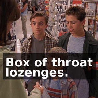 Box of throat lozenges.