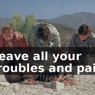 ♪ Leave all your troubles and pain ♪