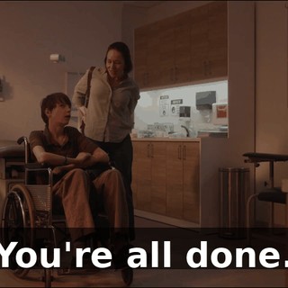 You're all done.