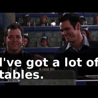 l've got a lot of tables.