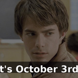 It's October 3rd.