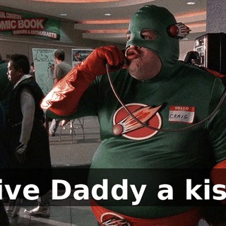 Give Daddy a kiss.