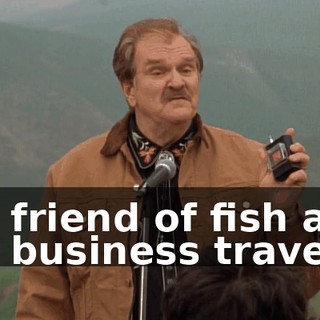 the friend of fish and the business traveler.