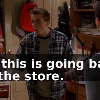 All this is going back to the store.