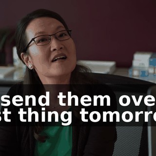 I'll send them over first thing tomorrow.