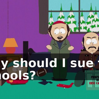 Why should I sue the schools?