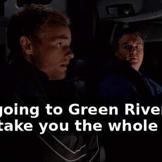 I'm going to Green River. I can take you the whole way.