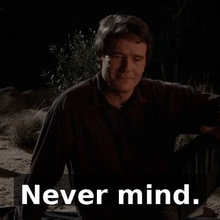 Never mind.