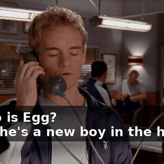 - Who is Egg? - Oh, he's a new boy in the house.