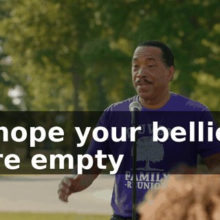 I hope your bellies are empty