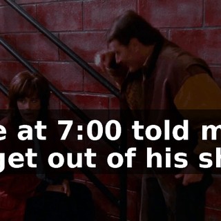 Lyle at 7:00 told me to get out of his shot.