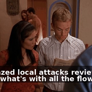 - "Crazed local attacks reviewer?" - But what's with all the flowers?