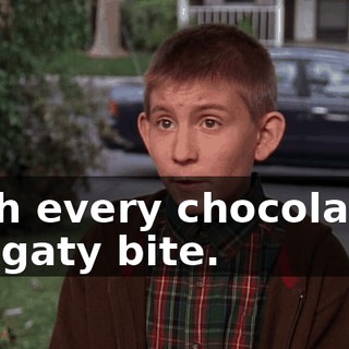 With every chocolatey, nougaty bite.