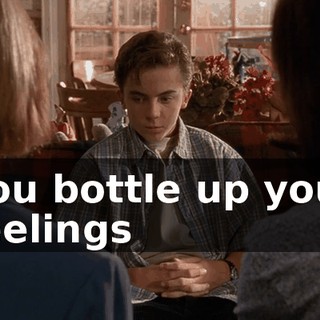 you bottle up your feelings