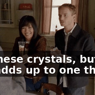 in these crystals, but it all adds up to one thing: