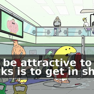 and be attractive to chicks is to get in shape