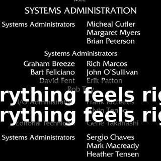 Everything feels right Everything feels right.