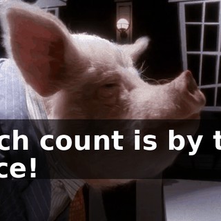 Each count is by the slice!