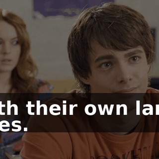 with their own lame lives.