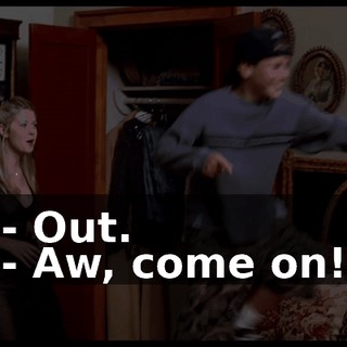 - Out. - Aw, come on!