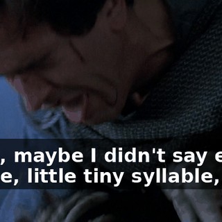 Look, maybe I didn't say every single, little tiny syllable,