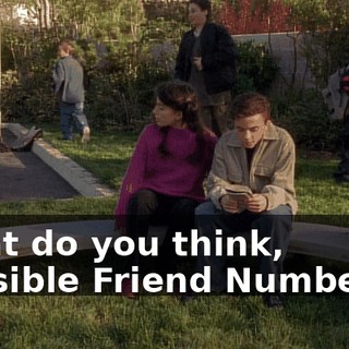What do you think, Invisible Friend Number 1?