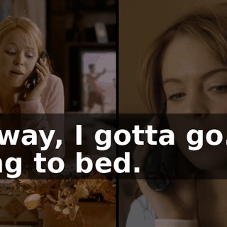 Anyway, I gotta go. I'm going to bed.
