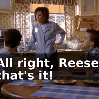 All right, Reese, that's it!