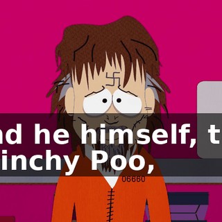 And he himself, the Grinchy Poo,