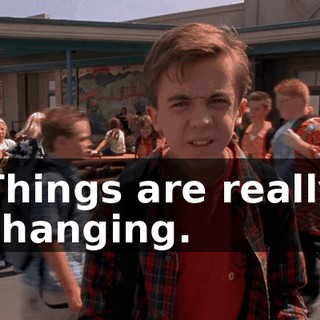 Things are really changing.